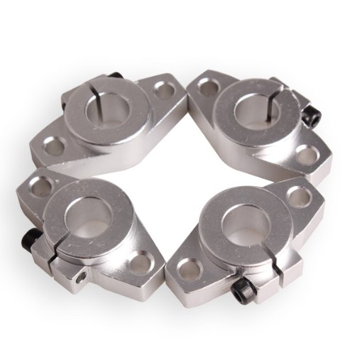 Vktech Pack of 4 Aluminum Linear Rod Rail Shaft Support CNC Route New (SHF12 12mm)