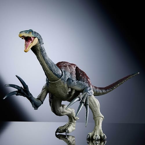 Mattel Jurassic World: A New Age Hammond Collection Therizinosaurus Dinosaur Figure with 25 Points of Movement, Fully Articulated Claws, Glass Eyes and Wired Tail HXP73