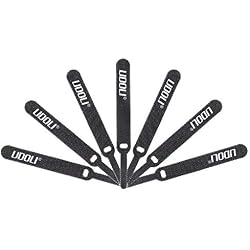 UDOLI 50 PCS Reusable Cable Ties, Fastening Wire Management Straps, Cord Tapes Wraps Rope Holder, Update Cable Organizer Tool Perfect for Home, Office and Workshop Hook and Loop (Black)
