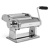 Complementos prácticos: junto con almohadillas antideslizantes en su base, este kit cortador pasta viene con una abrazadera para fijarlo en su lugar de trabajo. Apto para mesas de 1 a 4,5 cm de grosor. También recibirá un manual fácil de seguir para operar y limpiar la maquina para pasta.