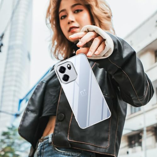 Image of Jkobi Silicone Back Cover Case for Oneplus Nord CE 6 (Clear Shockproof Case with Camera Protection | Soft and Flexible | Transparent)