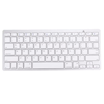 Lkfyyds BK-3001 Bluetooth Wireless 78 Keys Ultrathin Keyboard for/for iPad/iPhone(Silver)
