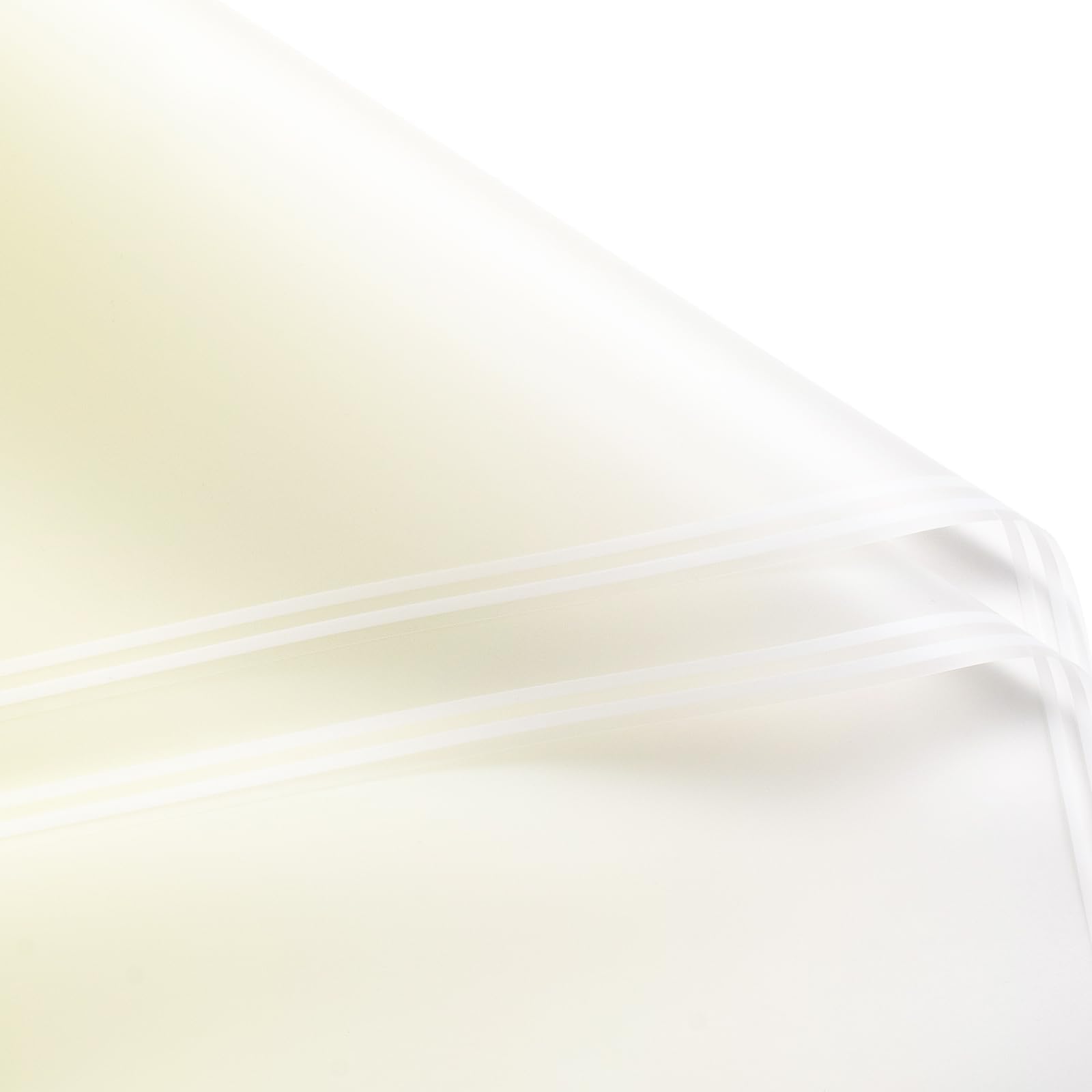 RUSPEPA 20 Sheets Flower Wrapping Paper - Light Yellow Gradient Color Plastic Packaging - Waterproof Floral Bouquet Wrapping Paper - Florist Supplies Packaging for Birthday, Wedding, DIY Crafts