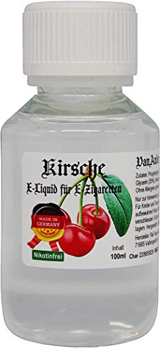 100 ml VanAnderen PREMIUM E-Liquid Frei von Nikotin Shisha Zigaretten Liquid mit Aroma - Kirsche
