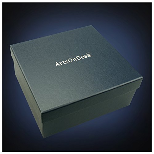 ArtsOnDesk Modern Art Cocktail Napkin Holder st215 Stainless Steel Satin Finish Patent Applying for Cocktail Beverage Crystalware Paper Napkin Holder Dispenser Organizer Christmas Thanksgiving Gift.