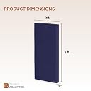 Timber Acoustics® | Sound Absorption Panels | Rockwool® | Sound proofing for Room| Pine-wood | Room Acoustics & Soundproofing | Noise Absorber for Home | 2' x 4' x 2" [SET OF 2] NRC > 0.90 (Dark Blue) gallery image