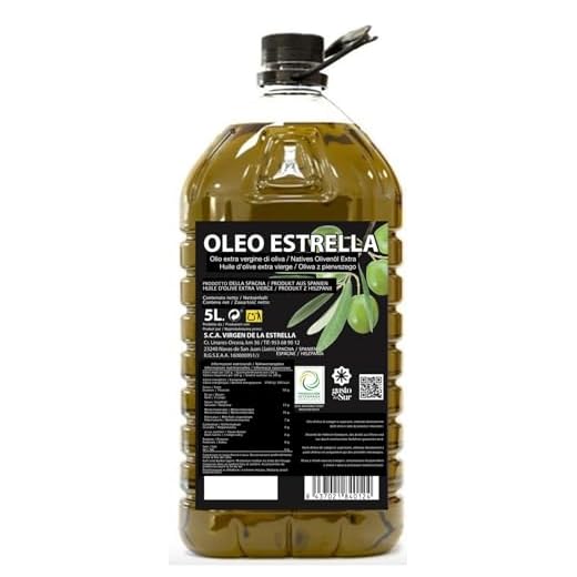 Aceite de Oliva Virgen Extra 5 Litros Picual Oleo Estrella | Aceite de Oliva Virgen Extra de Jaén