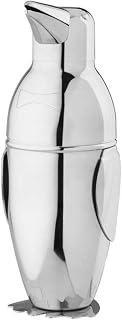 Rfvtgb 500 ml Shaker à Cocktail, Ensemble de Shaker à Cocktail, Pingouin Bar en Acier Inoxydable Barman Mélangeur de Boissons Shaker Pot, Bouteille de Vin, Accessoires de Vin, Argent