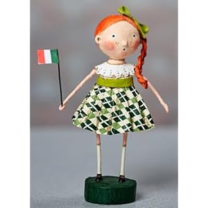 The Bridge Collection Lori Mitchell Kristen Go Braugh Figurine St Pattys Figure Lori Mitchell St Patricks Day Decor Irish Flag