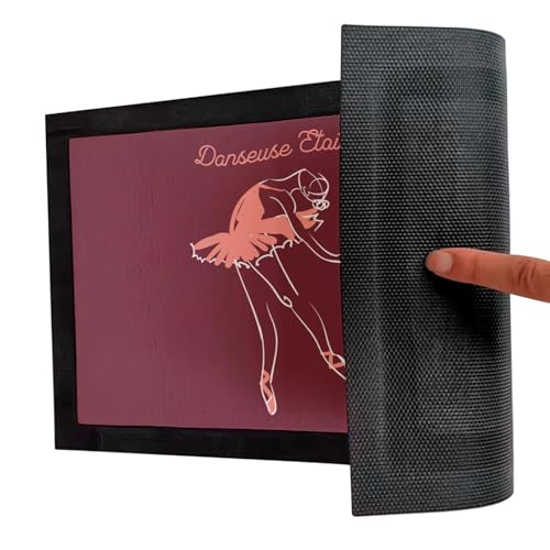 Paillasson rouge danseuse etoile idee cadeau decoration de ballet