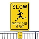 Warnschild Für Spielende Kinder - Reflektierend In Helle Farbe Für Mehr Sichtbarkeit,Warnschild Für Spielende Kinder Zum Langsam Fahren - Für Strasse Wohngebiet Schule Park Gehweg Einfahrt Gemeinschaf