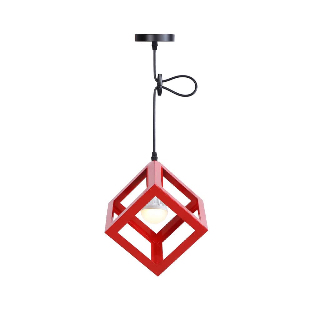 Lustre en fer forgé E27 multicolore pour salon et chambre - 8