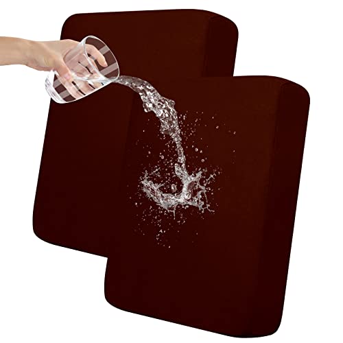 Easy-Going Waterproof 2-Piece Loveseat Couch Cushion Cover Wine