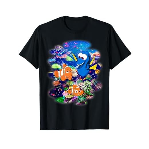 Disney Pixar Finding Dory Nemo Rainbow Reef Graphic T-Shirt T-Shirt