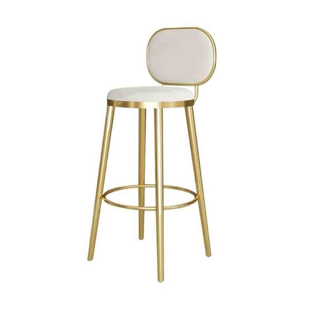 Tabourets hauts design blanc pour aménager un îlot central de cuisine ou un coin repas cosy