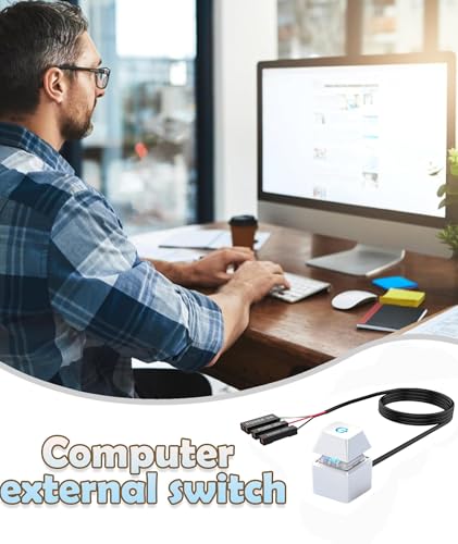 Image of Pc Power Button,Pc Case,Computer Accessories,Suitable for Office Maintenance Technicians and DIY Enthusiasts, Suitable for Various Scenarios in Home Offices and Computer Rooms