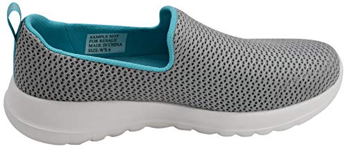 Image of Skechers Women's Go Walk Joy Walking Shoe, Grey /Light Blue, 8 W US