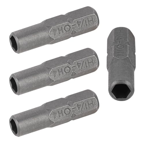 JJUNW 4 pack Screw Driver Bit Adapter, 6.35mm 1/4