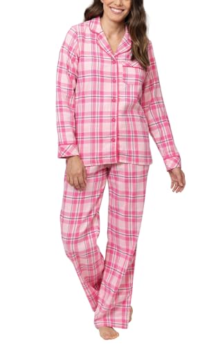 PajamaGram Women’s Pajamas - Winter Pajamas For Women, Bright Plaid, MD