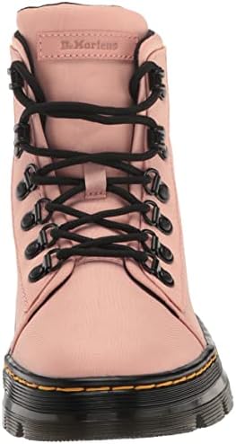 Dr. Martens Women's Combs W 6 Tie Boot Fashion, Peach Beige Cyclone Nylon & Milled Coated Leather, 11 | Image 1