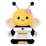 HeyPieces Graduation Gifts for Her, Unique Graduation Gifts for Graduate, Colleage University Graduate Present for Daughter, Student, Friends Classmate - Home Collectible Decor Crochet Bee