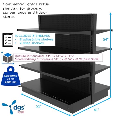 Dgs Retail PBD045906 Island Gondola Retail Shelving Display thumb #1