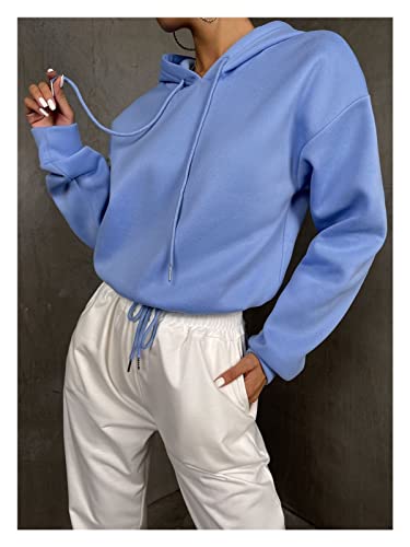 Sweat à capuche GBCCNM bleu taille M confortable pour femme - 5