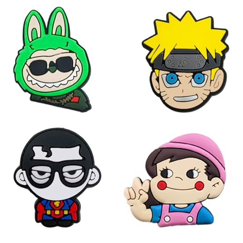 50pcs Random Cartoon Cute Shoe Ornaments - PVC Waterproof Holiday Gifts for Boys and Girls