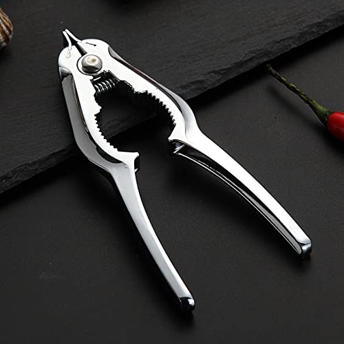 Haofy Multi-Functional Seafood Scissors and Crab Crackers, Ergonomic Zinc Alloy Clam Opener for Shellfish Enthusiasts in the Kitchen