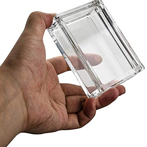 Dispensador de hisopo de algodón acrílico transparente con tapa y soporte Q-Tip Sizikato 4