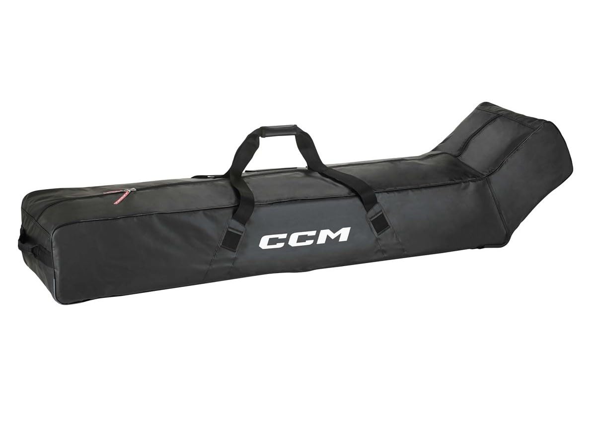 CCM Team Sac pour crosse de hockey sur glace avec roulettes Noir 195 x 25 x 38 cm