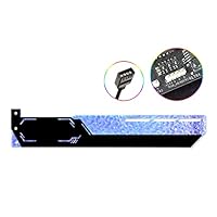 GUDA Grafikkarten Halter,12V 4-Pin RGB Gpu Halterung LED Grafikkarte GPU Brace Support Videokarte Temperaturanzeige für den PC