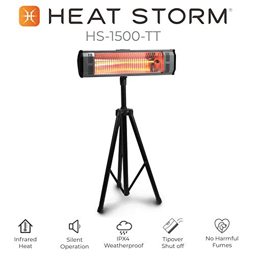Heat Storm Hs-1500-Tt Infrared, 7 Ft Cord, Tripod + Heater, Black #TOP5