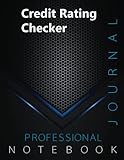  Credit Rating Checker, Professional Journal, Office writing Notebook, Organizing Notes, Large Format, 8.5 x 11 inches, 140 pages