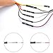 Gikfun 100 Pairs Suitable for 22AWG Cable Male and Female Pins Connector Kit fit for Housing Jumper Wire Cable DIY Kit EK8284