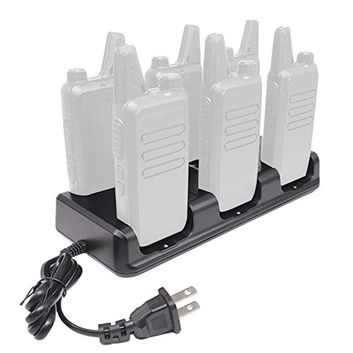 6 In 1 Charger Compatible For Zastone X6 Retevis Rt22 Luiton Lt-316 Nktech Nk-U1 Zeadio Zs-B1 Tidradio Td-M8 Radtel Rt-10 Radioddity R1 Walkie Talkie Two Way Radio (1 Pack) #TOP3