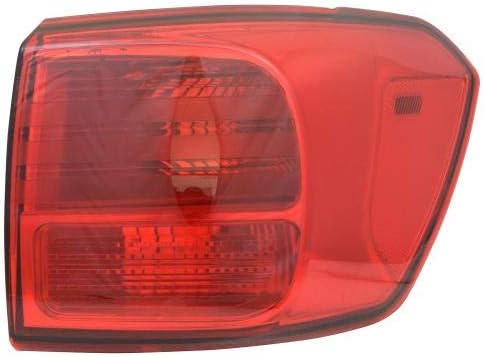 Go-Parts - Right (Passenger) Outer Rear Tail Light Assembly for 2015-2016 Kia Sedona, Replacement Lens/Cover, Bulb Type, 92402A9020