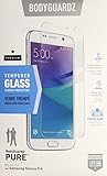 BodyGuardz Pure Tempered Glass Screen Protector with Express Align Tray for Samsung Galaxy S6 - Clear