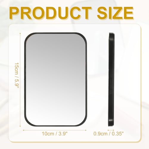 Espejo de maquillaje de escritorio rectangular uxcell miniatura 2