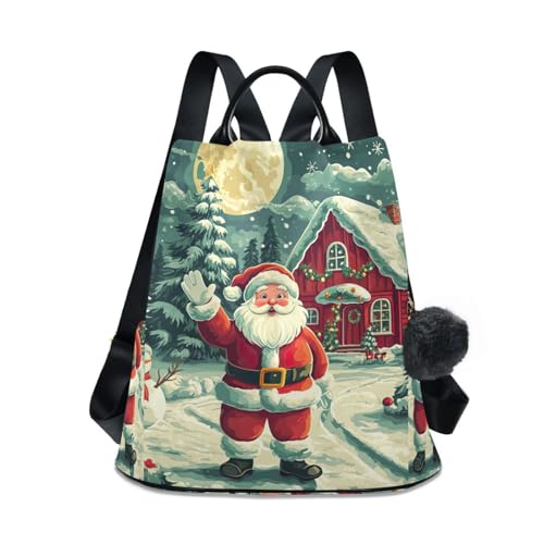 Sac à dos de Noël cadeau idéal pour femme avec motifs festifs de bonhomme de neige