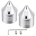 PBYMT Chrome Front Axle Nut Cover Cap CNC Aluminum Compatible for Harley Davidson Softail Touring Road King Street Glide Electra Glide Iron 883 Fat Boy 2002-2024
