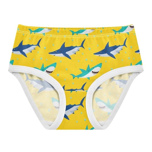 Shark Yellow Toddler Girls's Underwear 2T 2303187