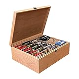 Unfinished Wooden Deck Box with hinges and latch 10 1/4 x 10 1/4 x 4 3/4 Custom and Personalized Eng