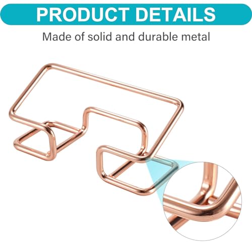 Image of Climberty Metal 1Pcs Visiting Card Holder for Men, Business Card Holder for Desk, Business Card Holder Display Stand, Modern Business Card Organizer, Desktop Business Card Holders (Rose Gold)