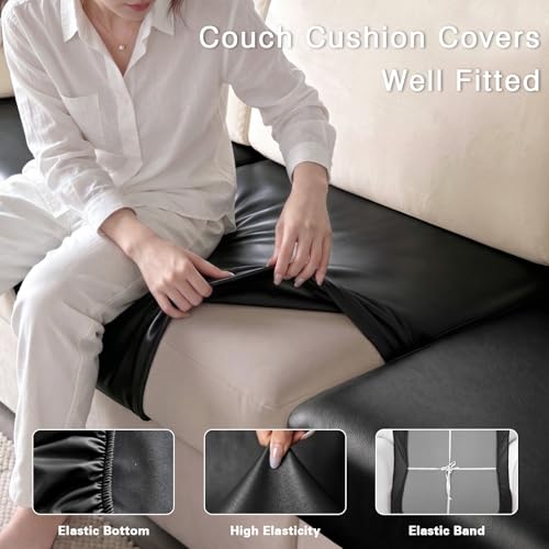 WUSOUPU PU Leather Cushion Covers