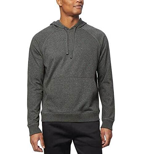 32 Degrees Men's Pullover Hooded (Heather Black, Medium)