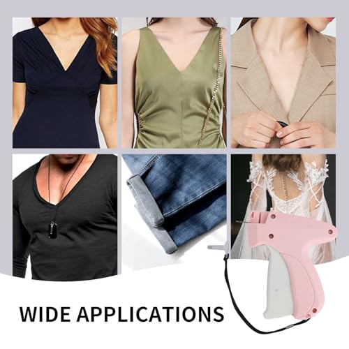 Stitchy Gun,Stitch Gun for Clothes,Tagging Gun for Clothing,Stitchy Quick Clothing Fixer,Includes 6 Needle, 1000 Black & 1000 White Fasteners - Thumbnail 4