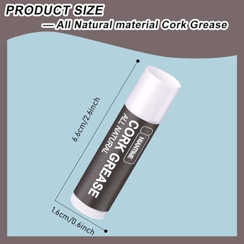 Saxophone Cork Grease, 8 pcs All-Natural Lubricating Tube Care Product for Clarinet Flute Oboes, Woodwind Instruments Accessory