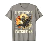 Retro Eagle Raccoon USA Flag Put The “Tism” in Patriotism T-Shirt