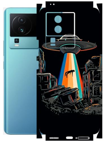 Image of AtOdds - Full Body Back Screen Guard Protector Film - Lamination Wrap Skin Sticker Compatible with IQOO NEO 7 PRO (5G) | Scratchproof Matte Finish (Alien Invade)
